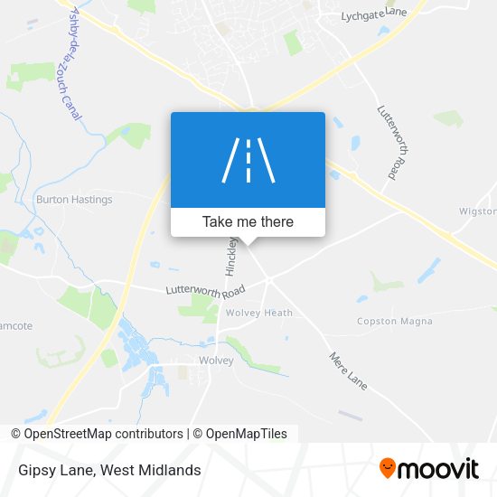 Gipsy Lane map