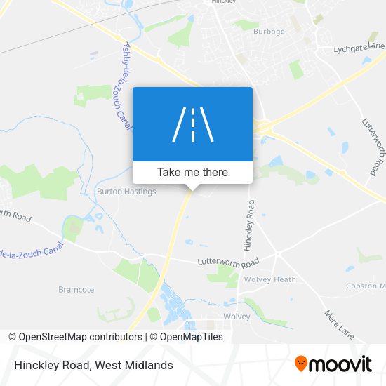 Hinckley Road map