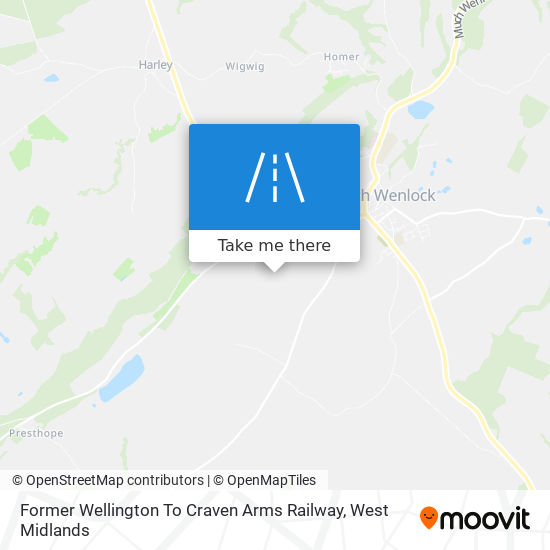 Craven Arms Shropshire Map How To Get To Former Wellington To Craven Arms Railway In Shropshire By Bus?