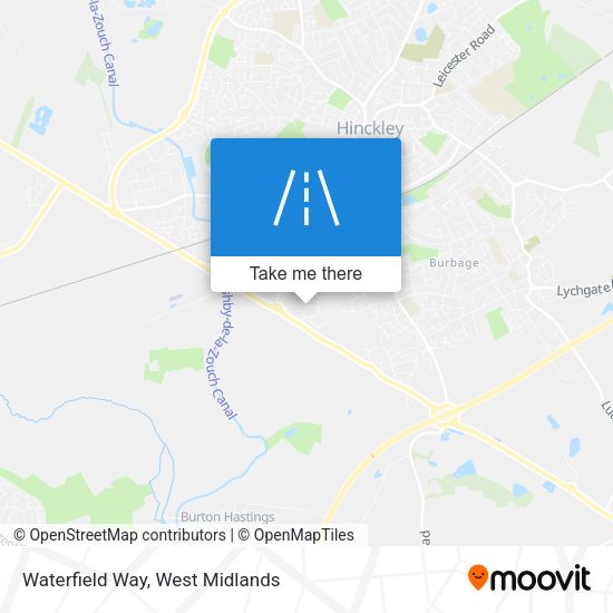 Waterfield Way map