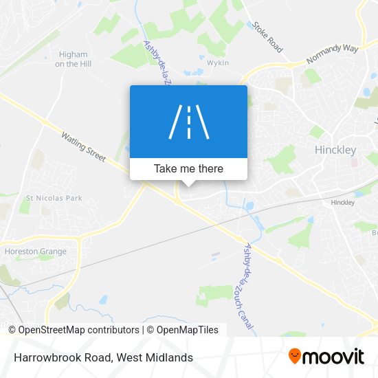 Harrowbrook Road map