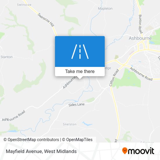 Mayfield Avenue map