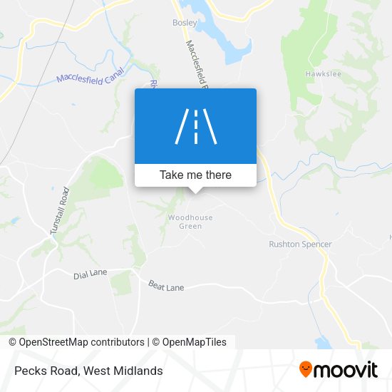 Pecks Road map