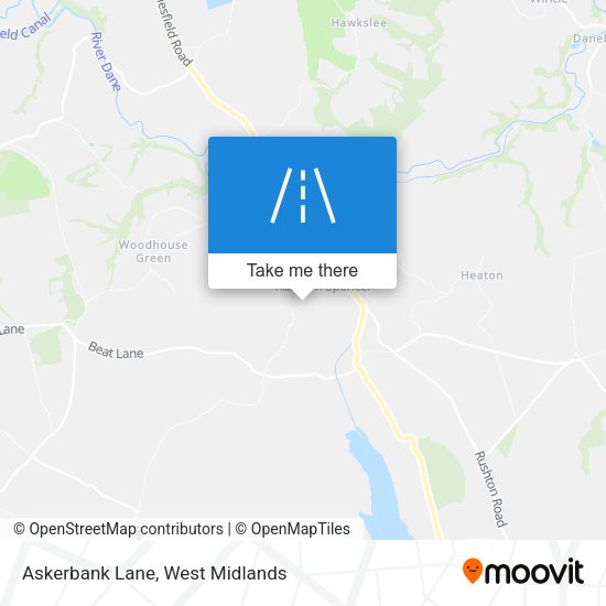 Askerbank Lane map