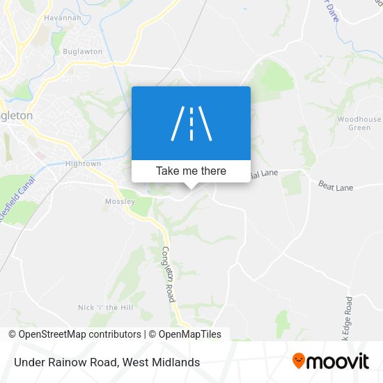 Under Rainow Road map