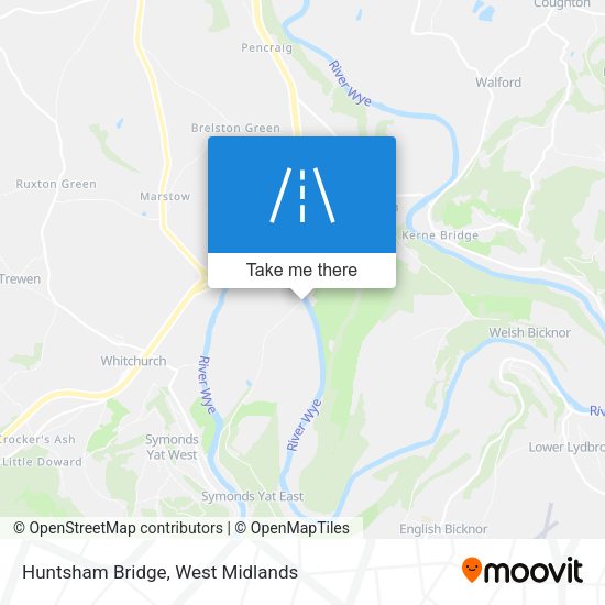 Huntsham Bridge map