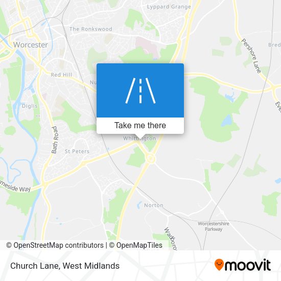 Church Lane map