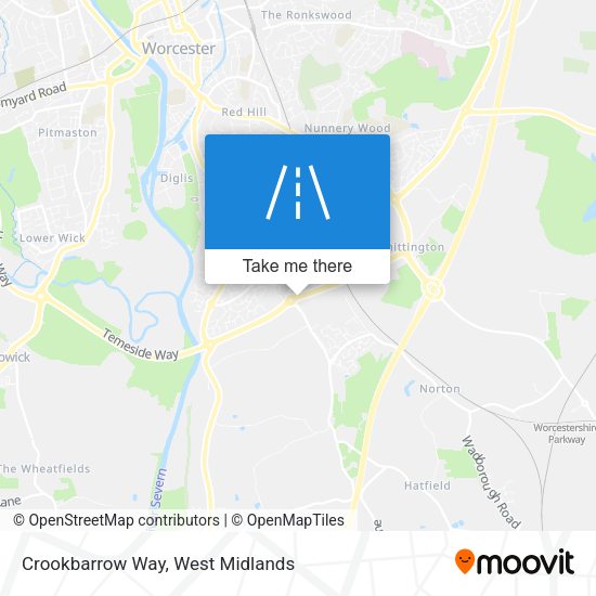 Crookbarrow Way map