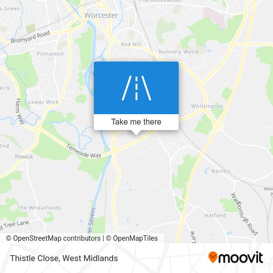 Thistle Close map