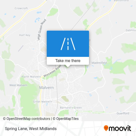 Spring Lane map