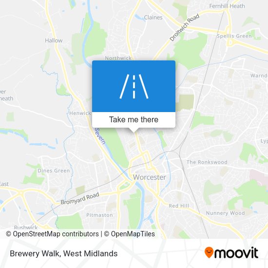 Brewery Walk map