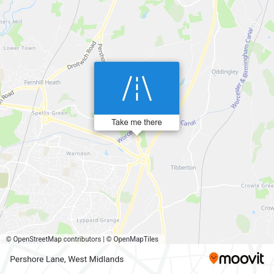 Pershore Lane map