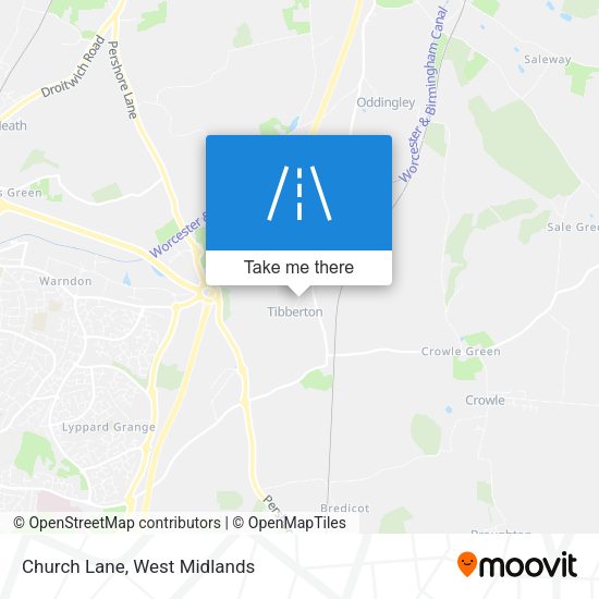 Church Lane map