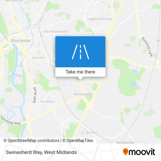 Swinesherd Way map