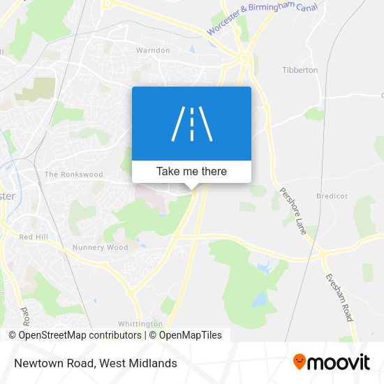Newtown Road map