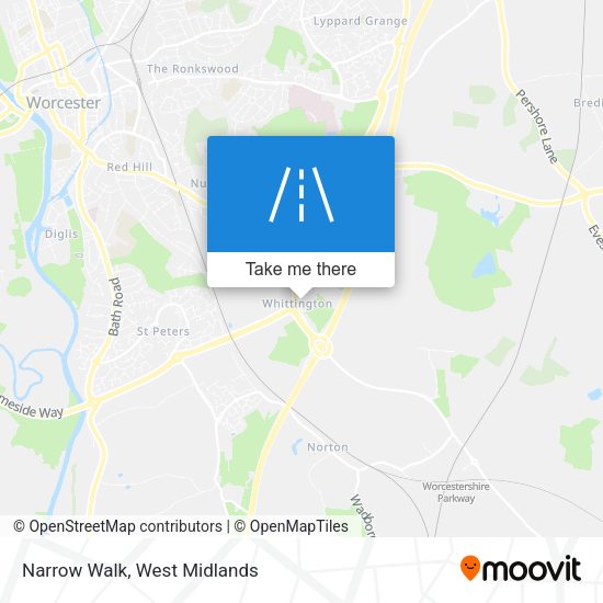 Narrow Walk map