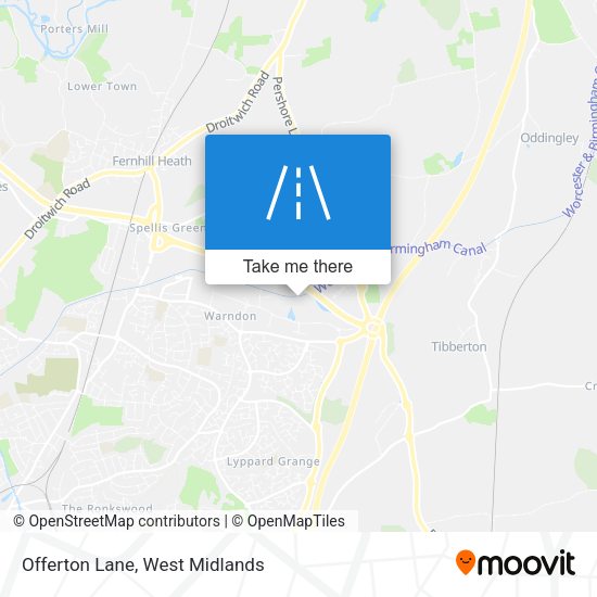 Offerton Lane map