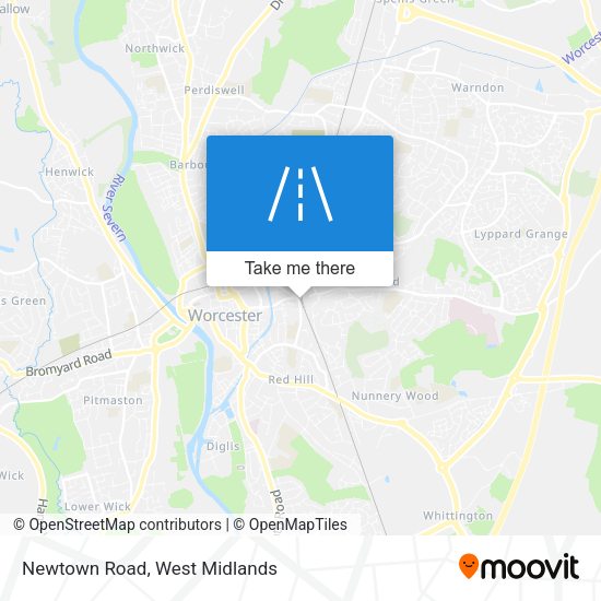 Newtown Road map