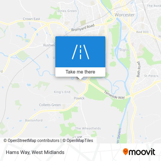Hams Way map