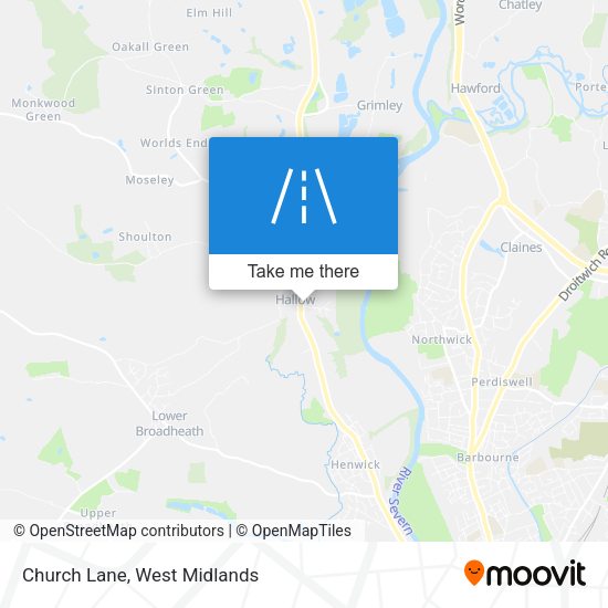 Church Lane map
