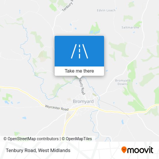 Tenbury Road map