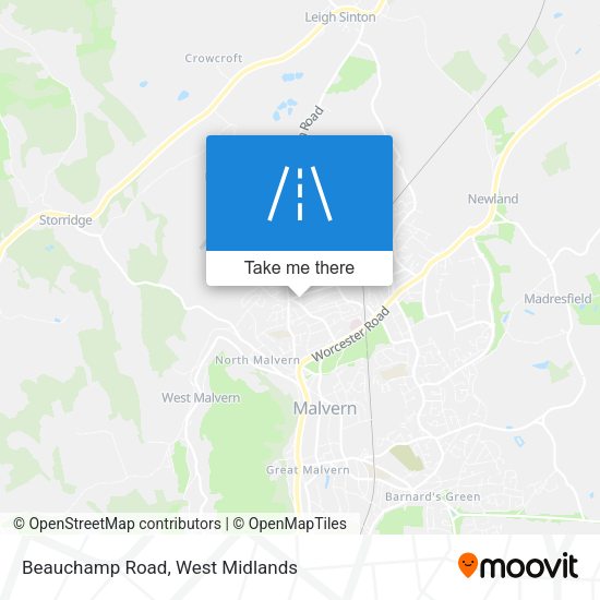Beauchamp Road map