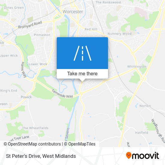 St Peter's Drive map