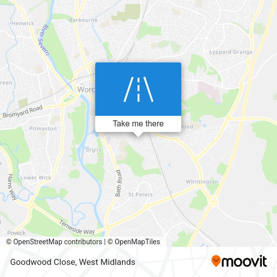 Goodwood Close map
