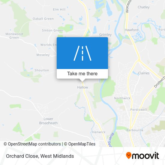 Orchard Close map