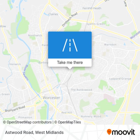 Astwood Road map