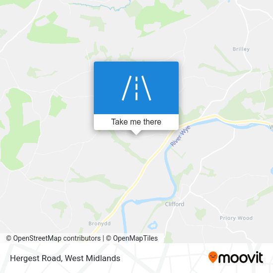 Hergest Road map