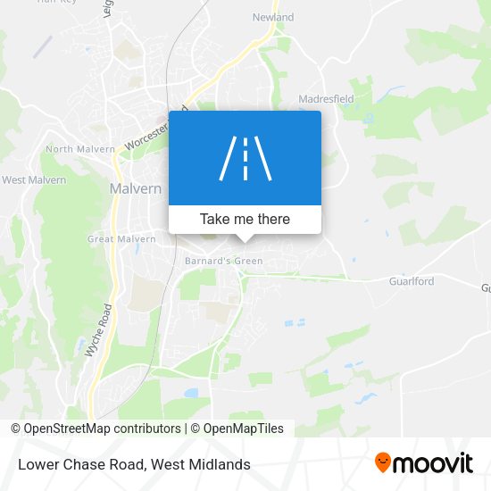 Lower Chase Road map