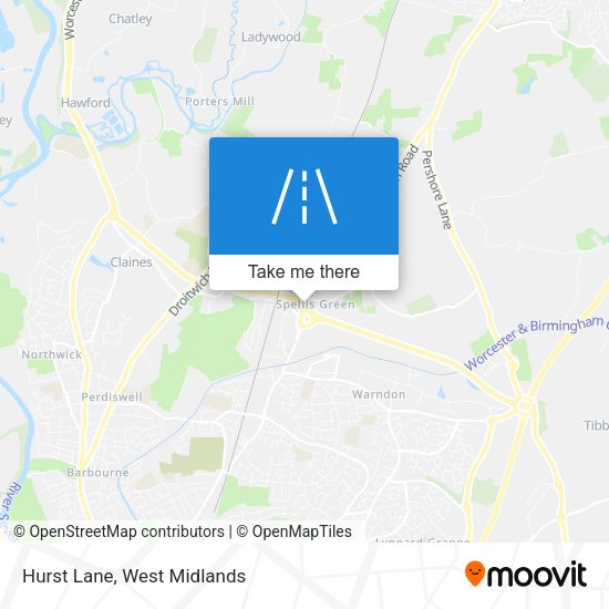 Hurst Lane map
