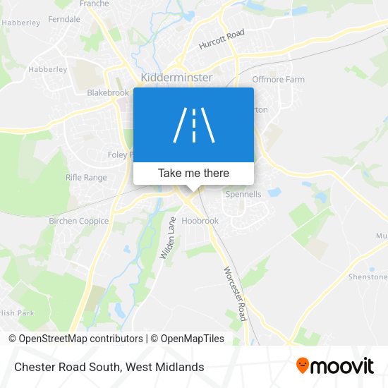 Chester Road South map