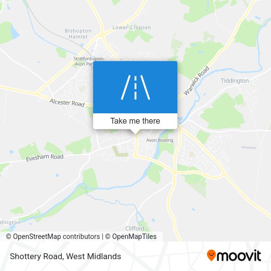 Shottery Road map