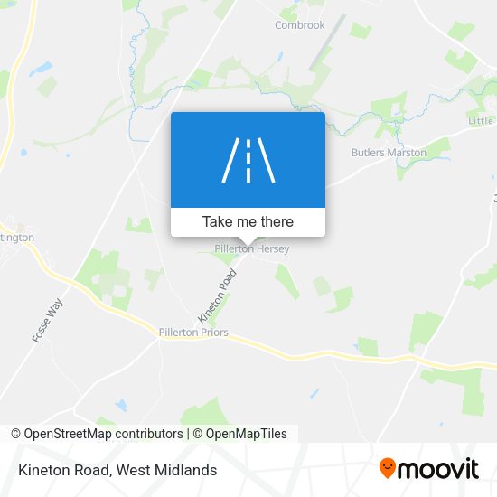 Kineton Road map