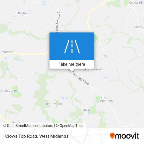 Clows Top Road map