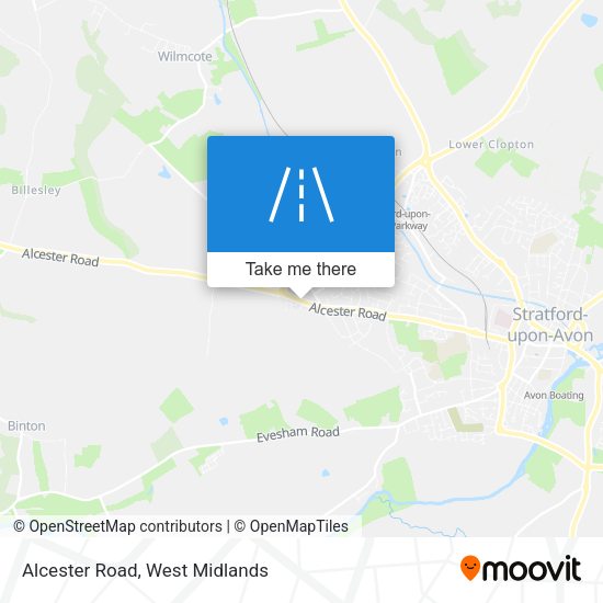 Alcester Road map