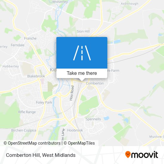 Comberton Hill map
