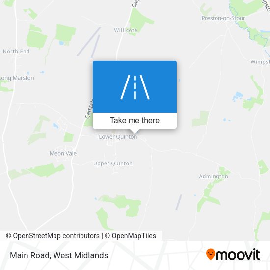 Main Road map