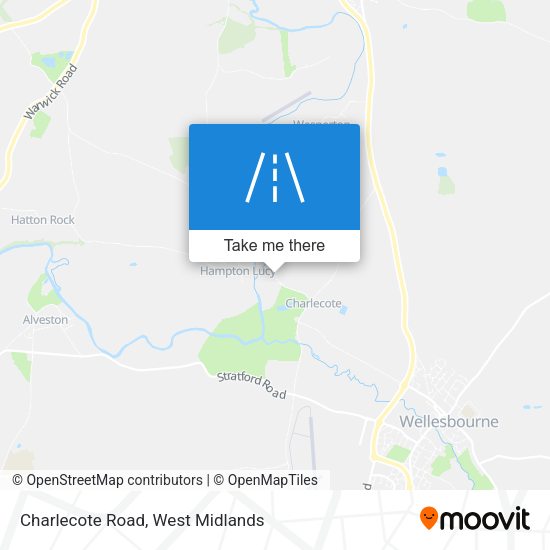 Charlecote Road map