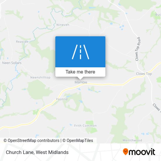 Church Lane map