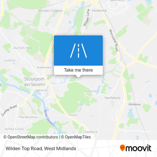 Wilden Top Road map