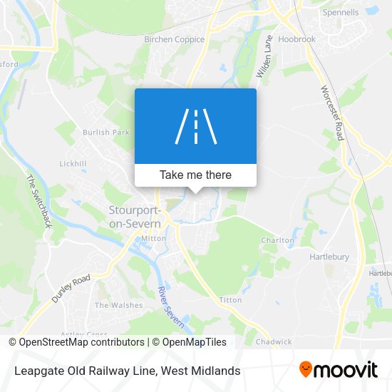 Leapgate Old Railway Line map