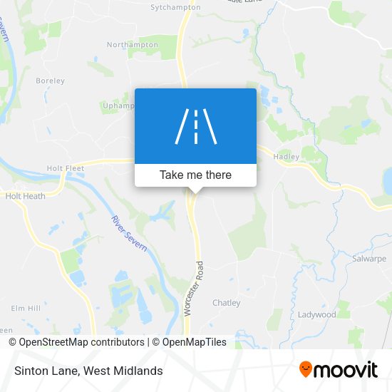 Sinton Lane map