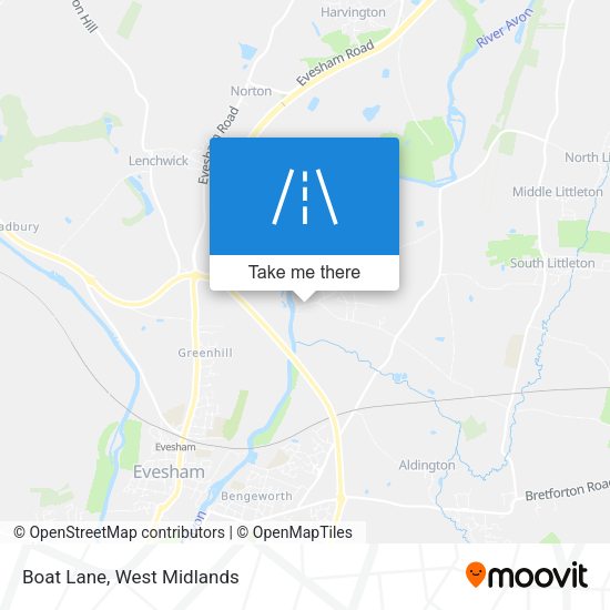 Boat Lane map