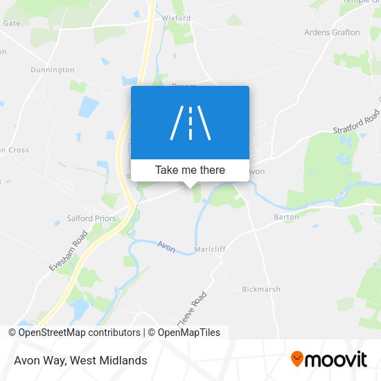 Avon Way map