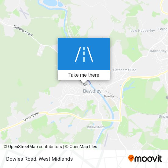 Dowles Road map