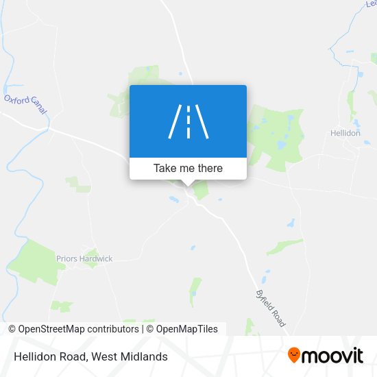Hellidon Road map