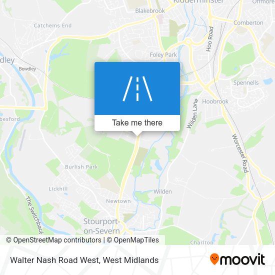 Walter Nash Road West map